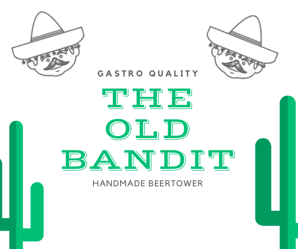 The Old Bandit csapoló torony - antikolt bronz
